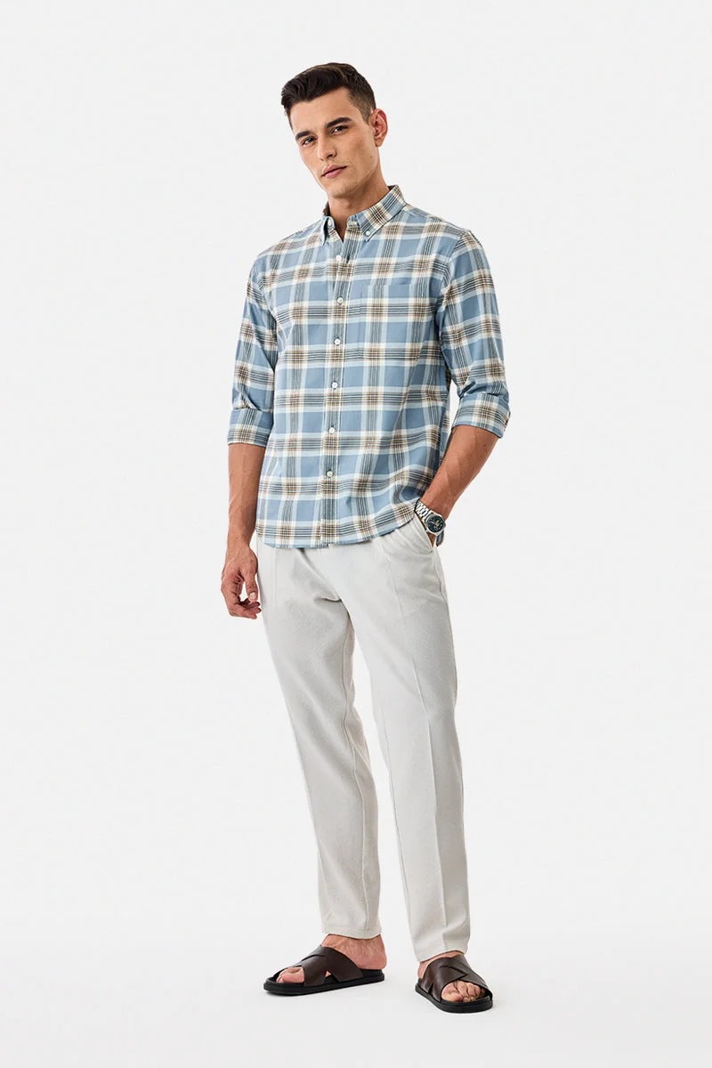 سنيتش 100% Cotton Checks Regular Fit Shirt